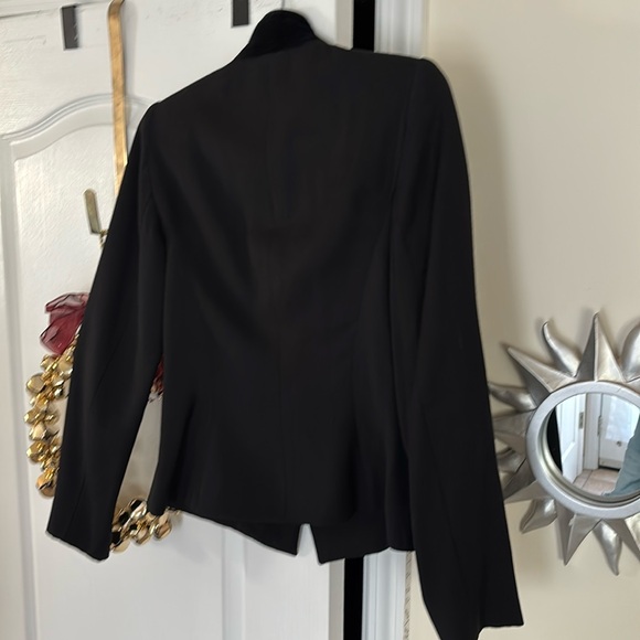 STATE OF CLAUDE MONTANA LADIES BLACK GOLD TONE MILITARY JACKET TOP-VINTAGE-WOW! - Picture 7 of 8